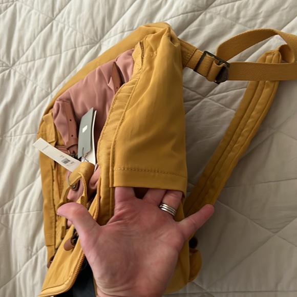 Doughnut Macaroon Backpack in yellow x rose NEW with Tags - Picture 7 of 16